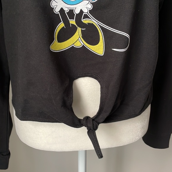 Disney Minnie Mouse Semi Cropped Tie Front Long Sleeve - Picture 6 of 10